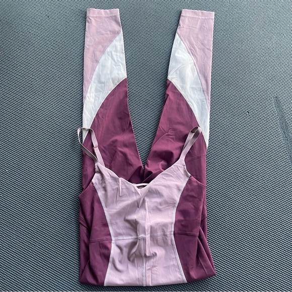 Outdoor Voices Superform Zoom Full Length Bodysuit Jumpsuit Deep Taupe - Picture 3 of 8